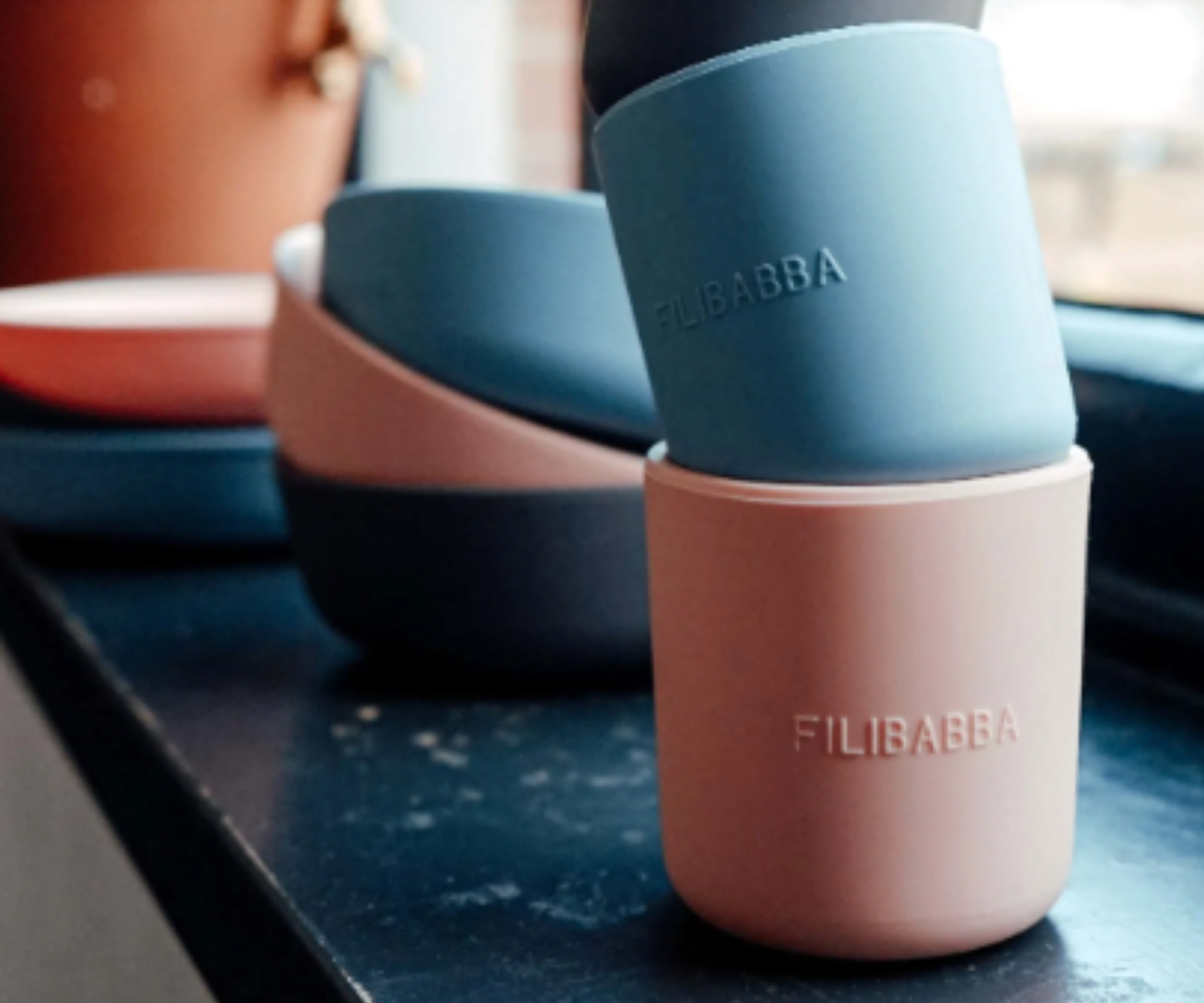 Filibabba Silicone Cup 2 Pack – Powder Blue - Image 2