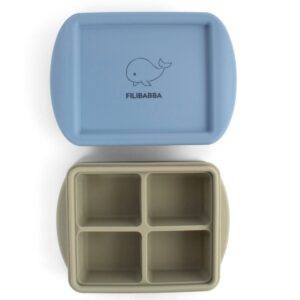 Filibabba Baby Food Freezer Tray 4x65ml – 2 Pack – Ocean Mix