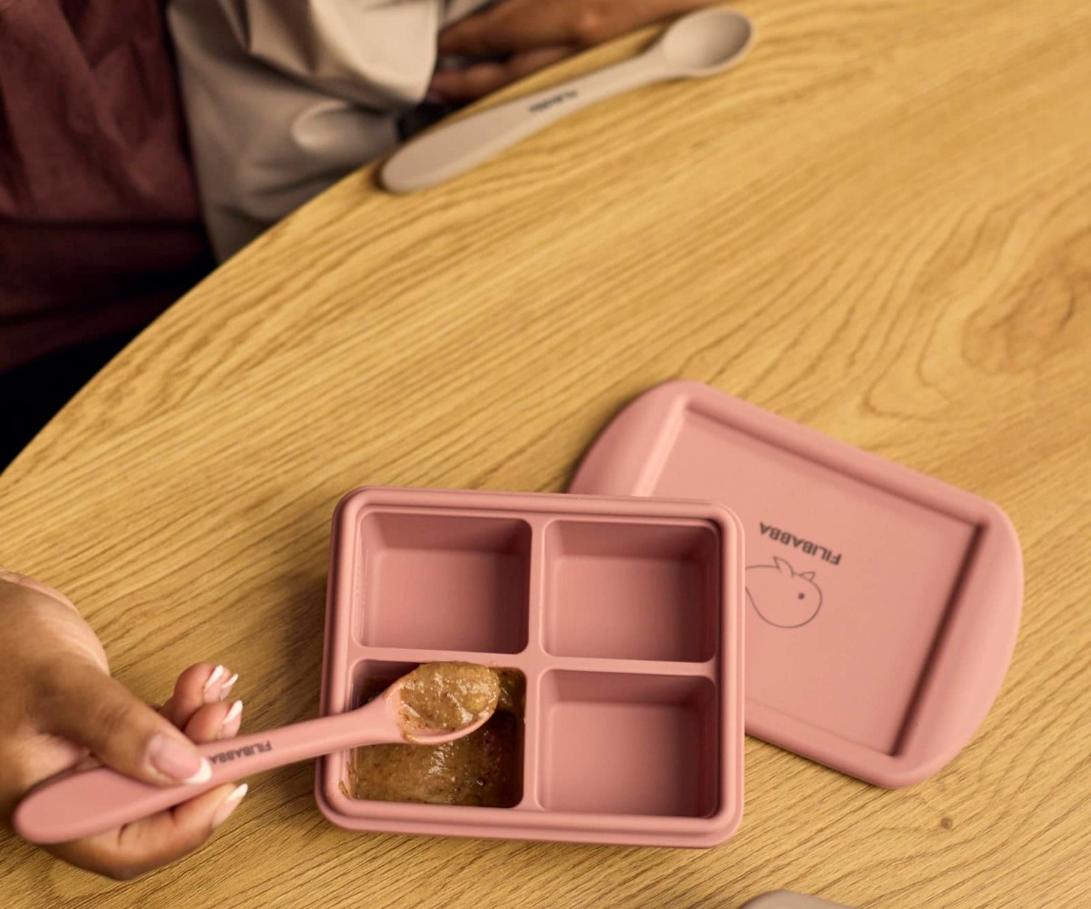 Filibabba Baby Food Freezer Tray 4x65ml – 2 Pack – Rose Mix - Image 3