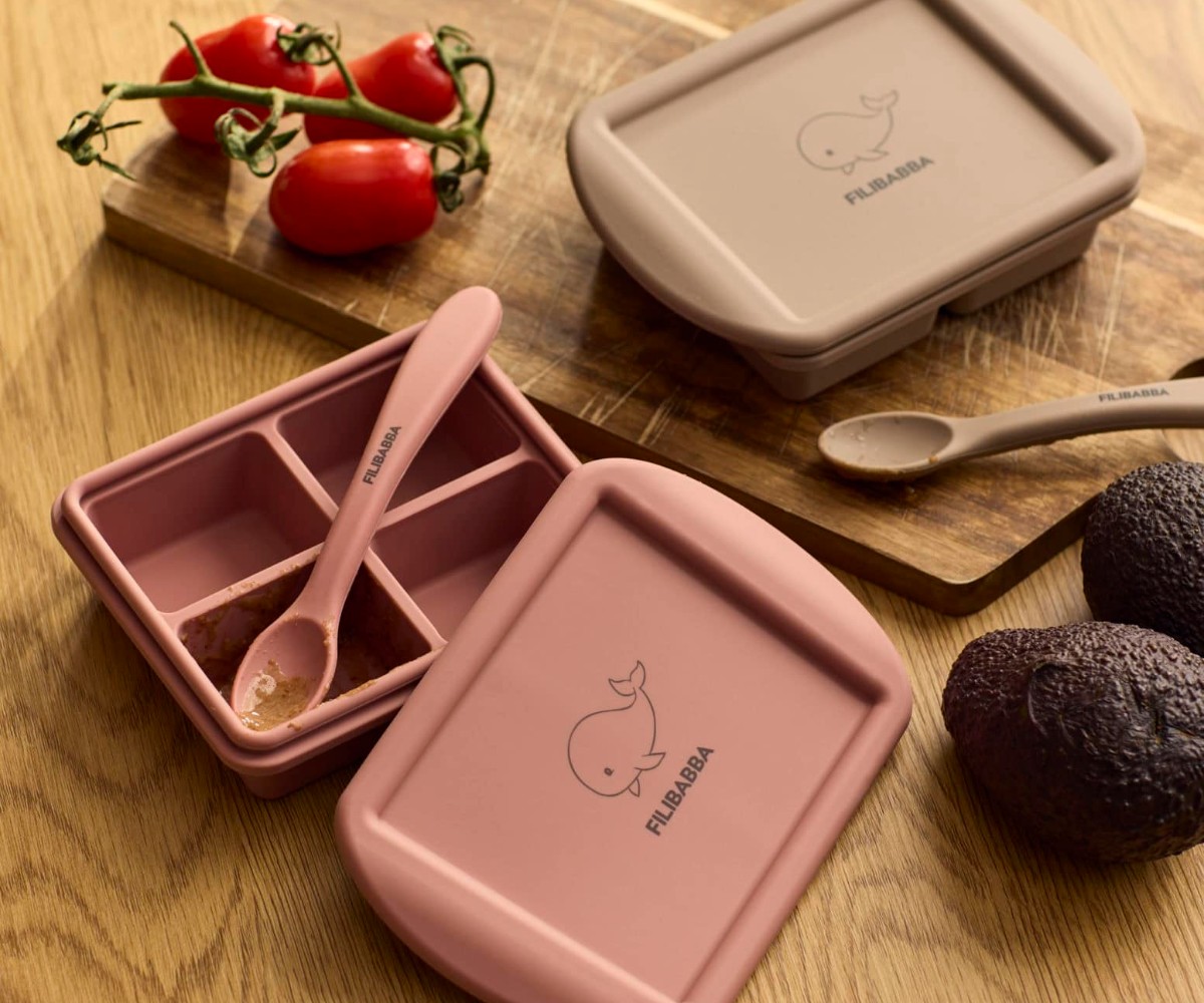Filibabba Baby Food Freezer Tray 4x65ml – 2 Pack – Rose Mix - Image 2