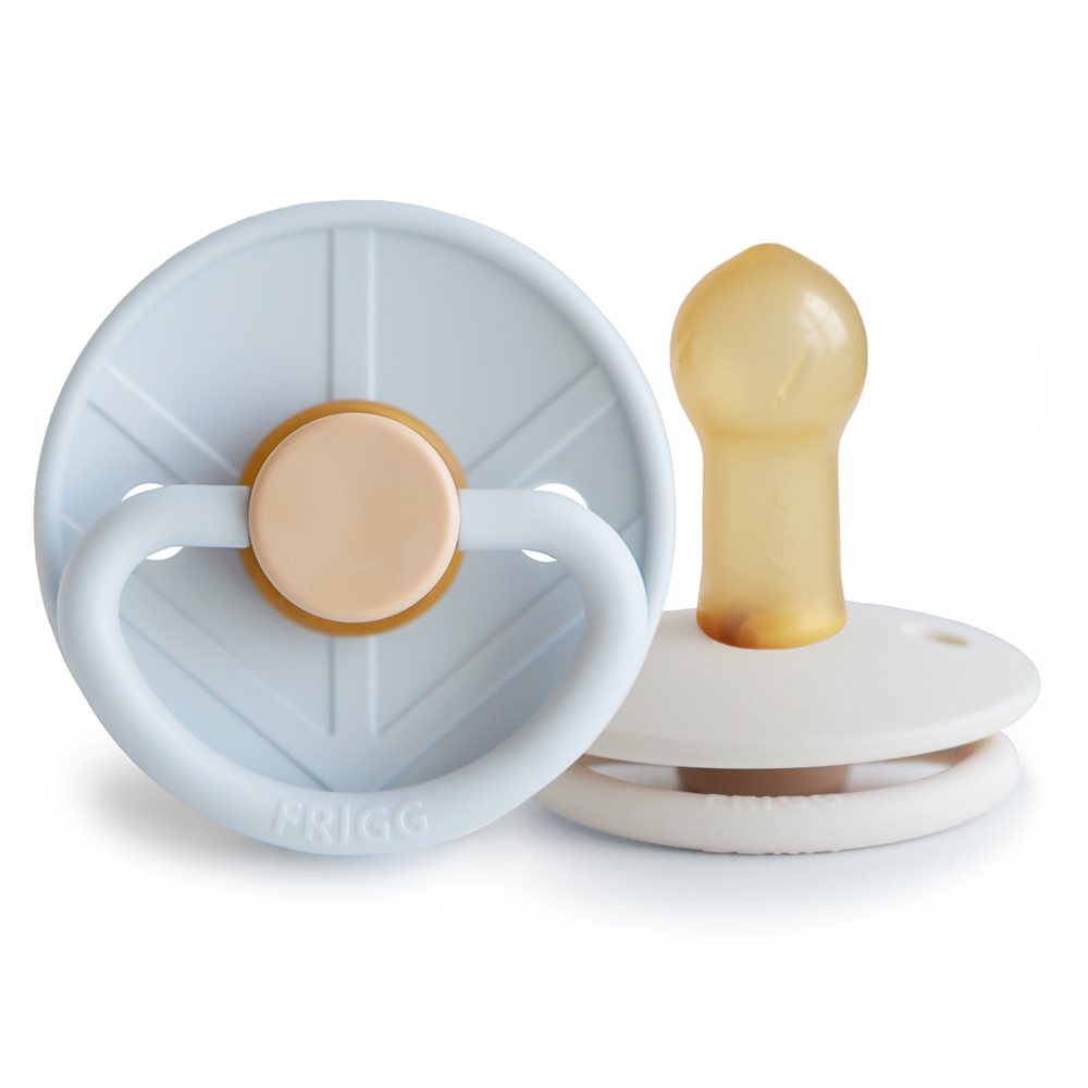 FRIGG Little Viking - Round Latex 2-Pack Pacifiers - Knud/Sigrid - Size 2 6M+