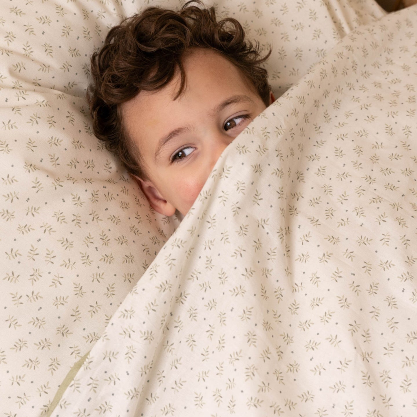 LITTLE DUTCH. Duvet cover and pillowcase Blueberry Leaves 140x200 + 60x70 - Image 3