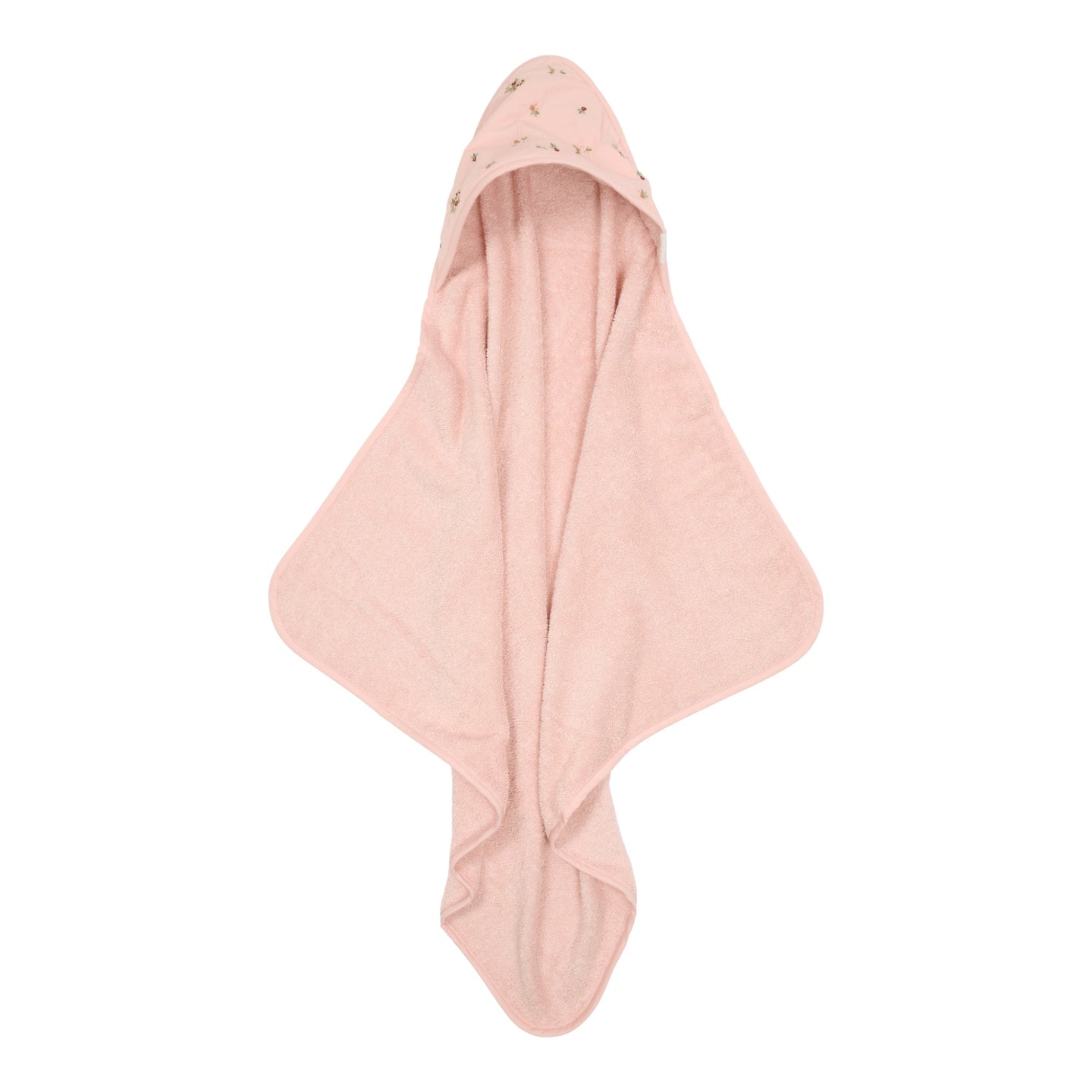 LITTLE DUTCH. Hooded Towel with Blossom embroidery 75x75 - Image 4