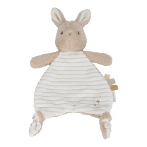 LITTLE DUTCH. Newborn Naturals GRS Bunny Embossed Fabric Cuddle Cloth