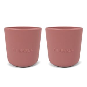 Filibabba Silicone Cup 2 Pack – Rose