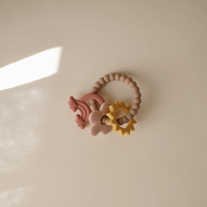 MUSHIE Silicone Nature Teething Ring - Image 6
