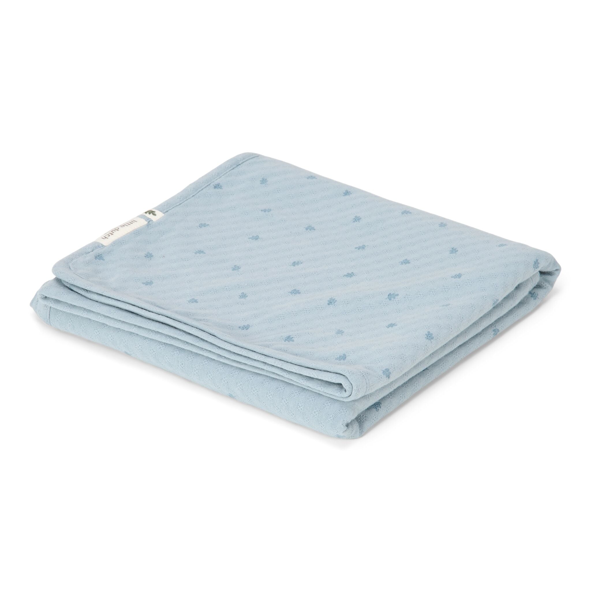 LITTLE DUTCH. Summer Blanket Pure Denim Blue 70x100 - Image 3