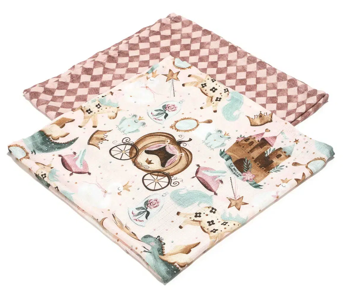 LA MILLOU 2 Pack Bamboo Small Princess Muslins