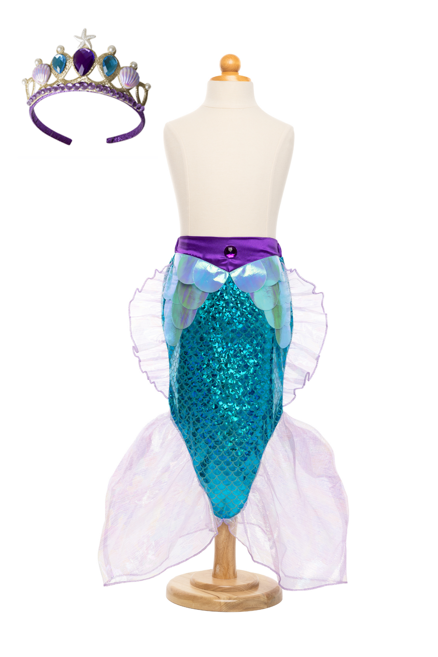 GREAT PRETENDERS Mermaid Glimmer Skirt with Headband 4-6Y