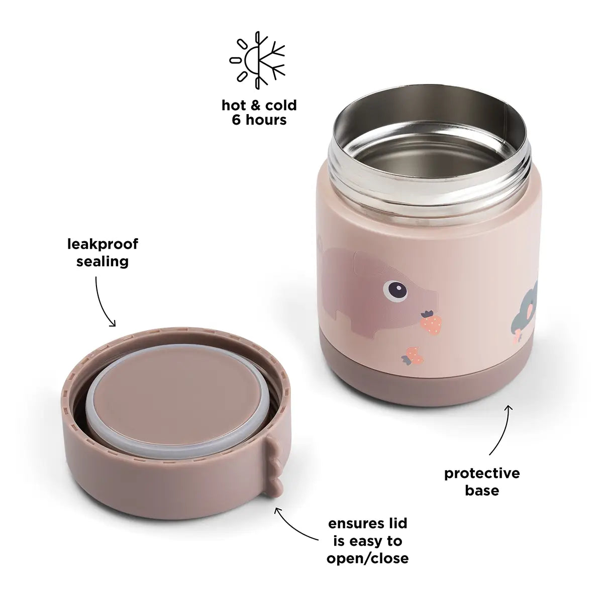 Insulated food jar - Tiny farm - Powder - 300 ml - Image 3