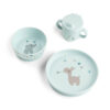 Foodie dinner set w/suction - Celebration - Blue