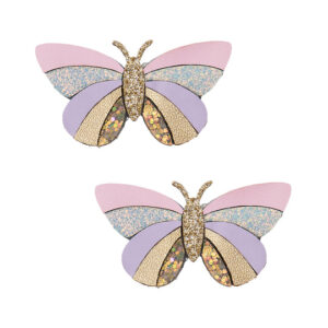 MIMI & LULA STRIPED BUTTERFLY CLIPS