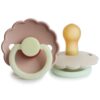 FRIGG Set of 2 Latex Night Pacifiers Daisy Blush/Cream 0-6 Months