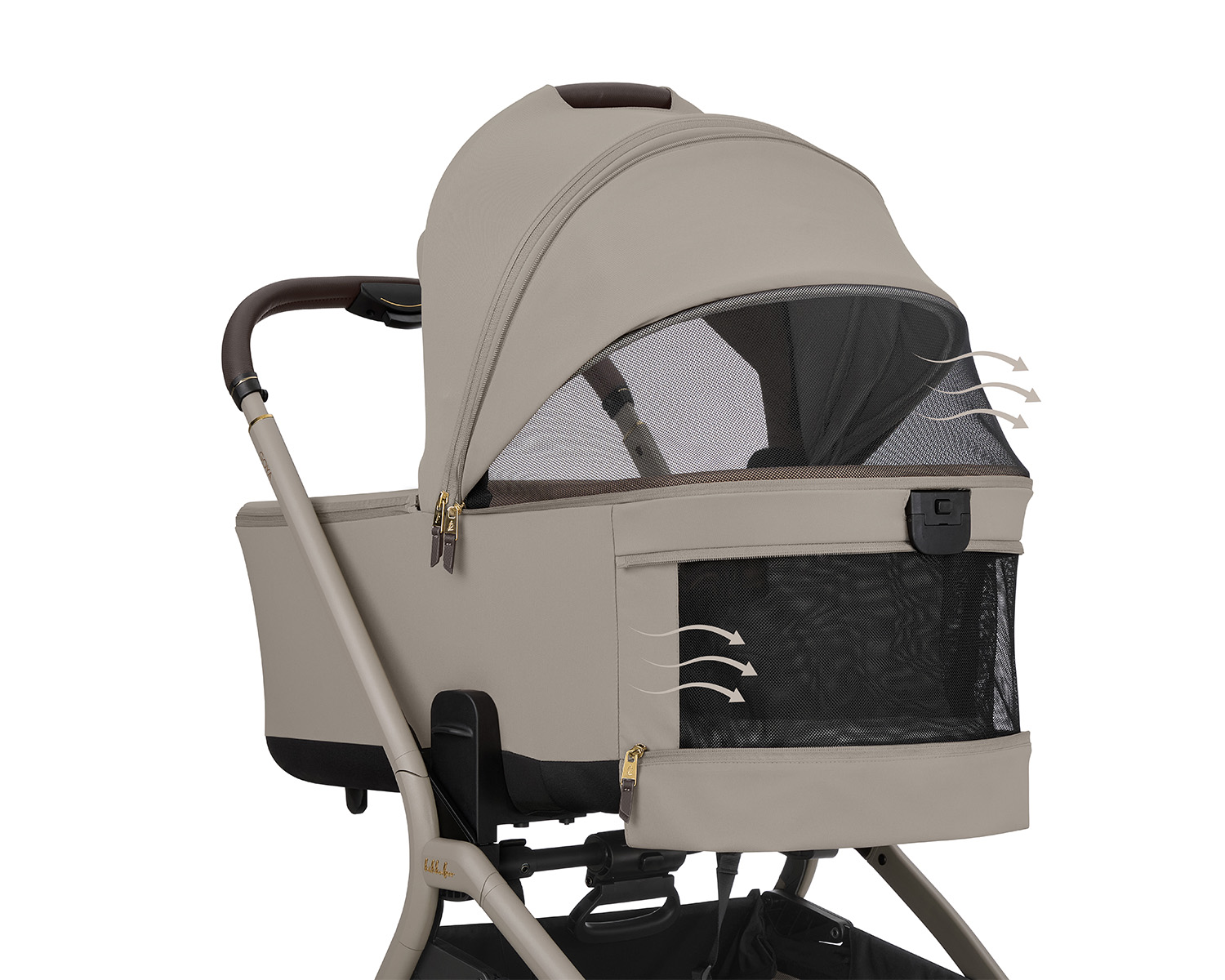 Kikkaboo Stroller 5in1 Travel System Goya Platinum Champagne - Image 13