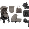 Kikkaboo Stroller 5in1 Travel System Goya Platinum Mocca