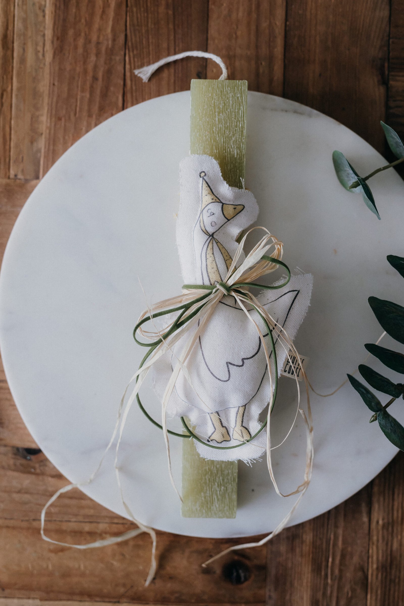 WHITE GOOSE EASTER CANDLE LITTLE GOOSE - Image 7