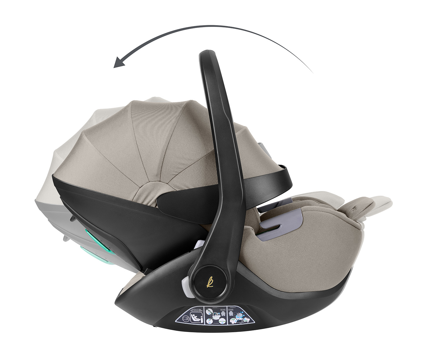 Kikkaboo Stroller 5in1 Travel System Goya Platinum Champagne - Image 22