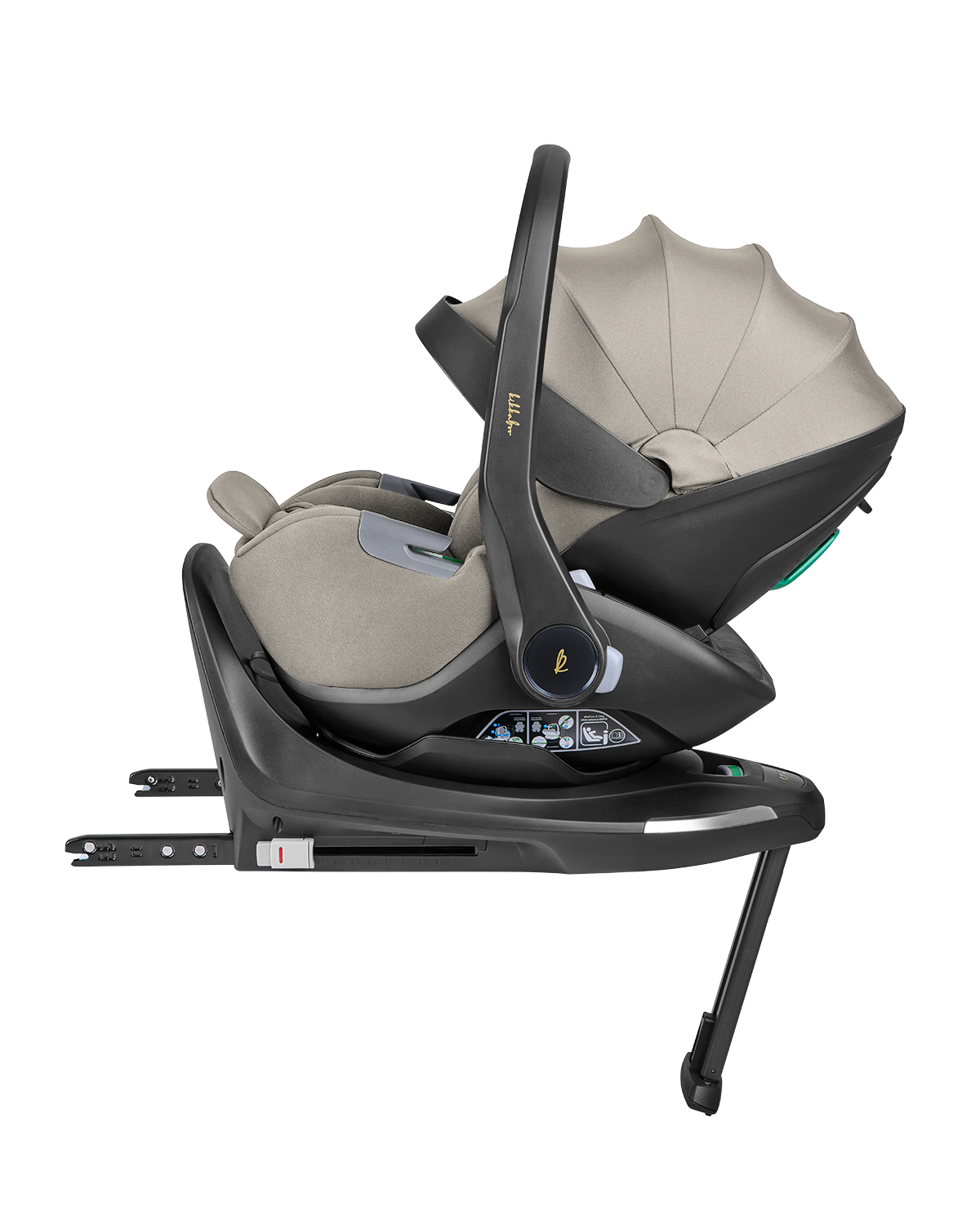 Kikkaboo Stroller 5in1 Travel System Goya Platinum Champagne - Image 25
