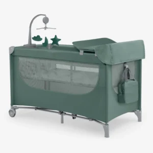 Kikkaboo Baby cot 2 levels Nighty Night Green 2026