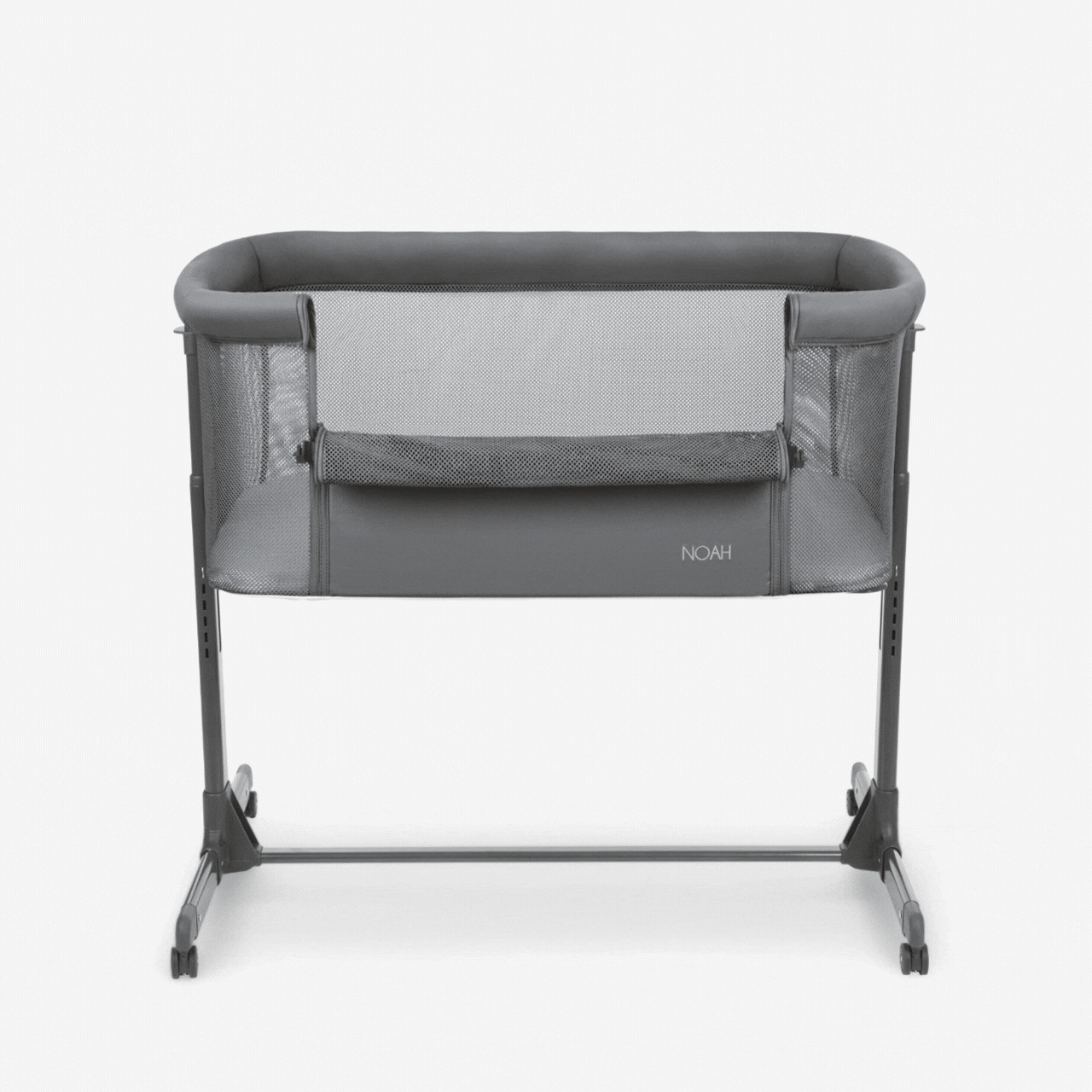 Kikkaboo Bedside crib Noah Dark Grey 2025 - Image 3