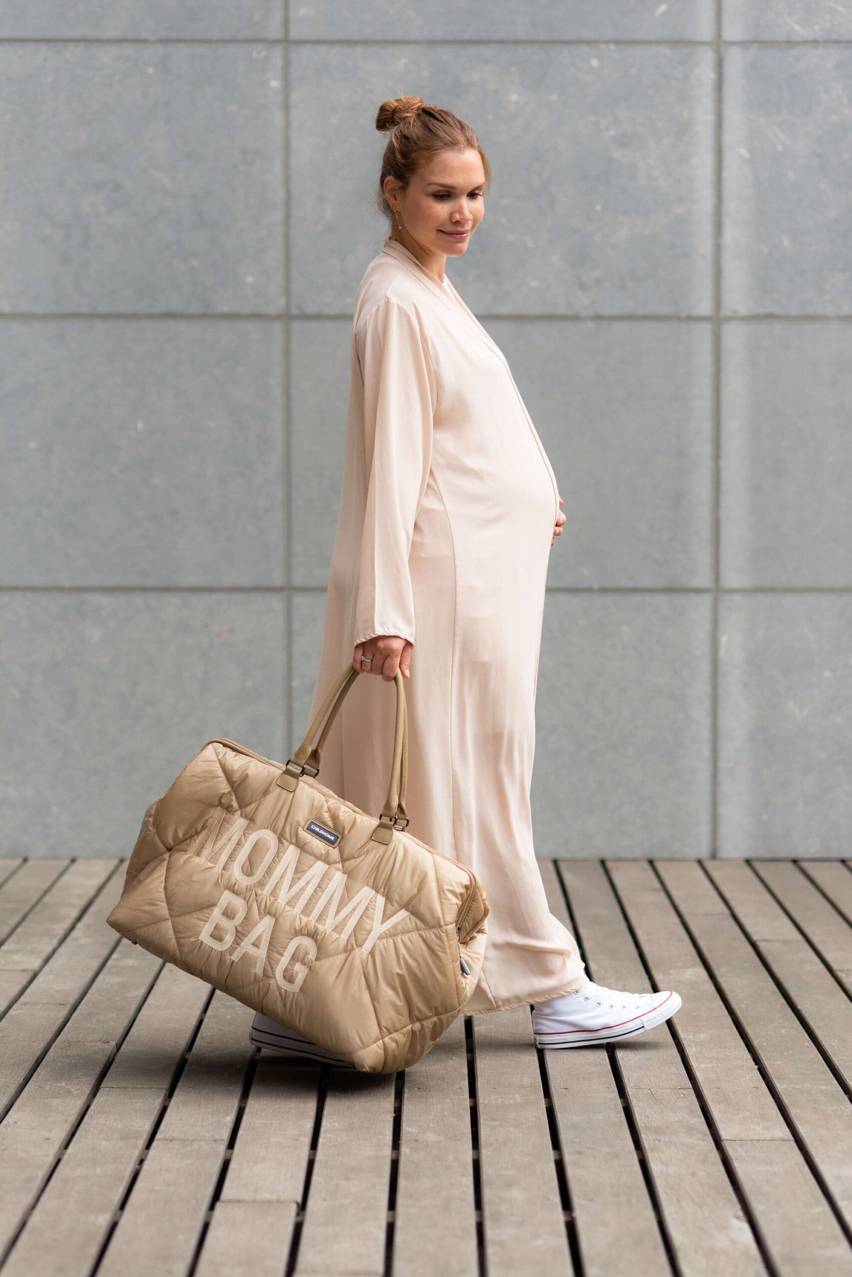 CHILDHOME Nursery bag Mommy Bag Puffered beige - Image 7