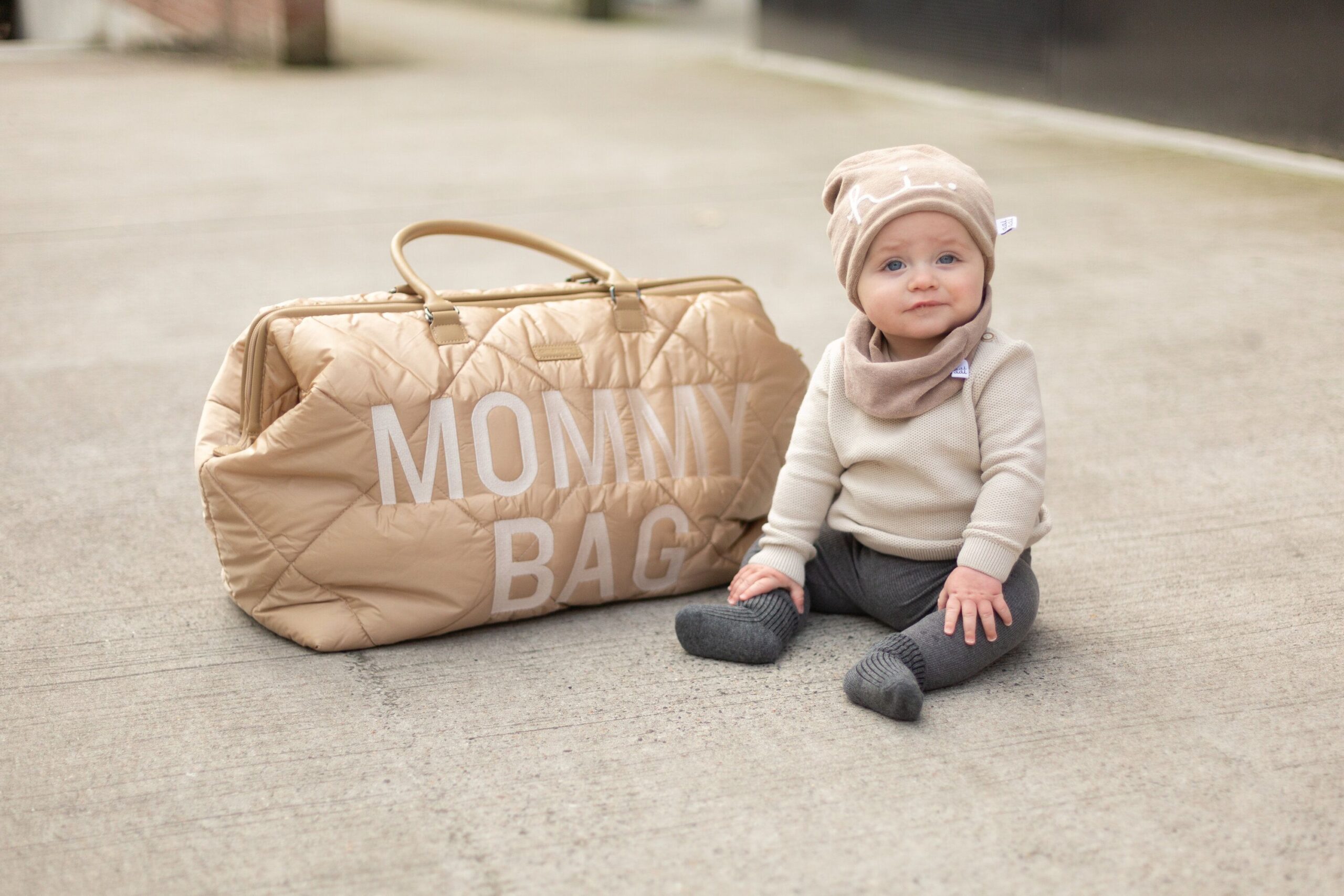 CHILDHOME Nursery bag Mommy Bag Puffered beige - Image 5
