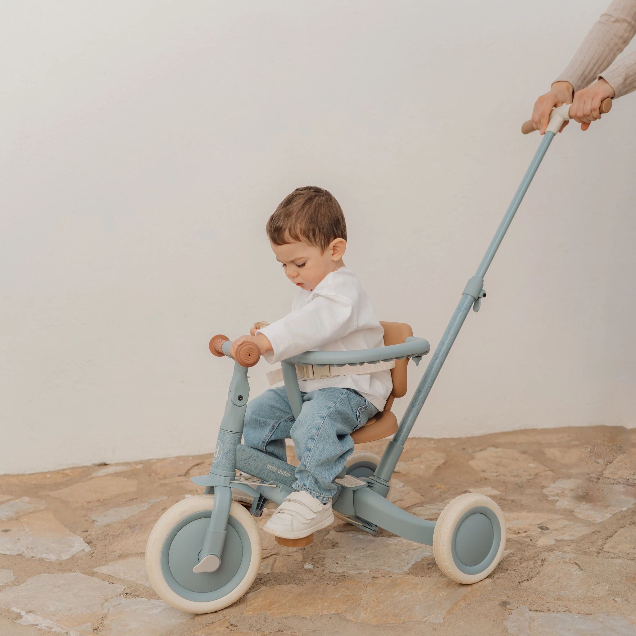 LITTLE DUTCH 4 in 1 tricycle Safari Dreams blue - Image 4