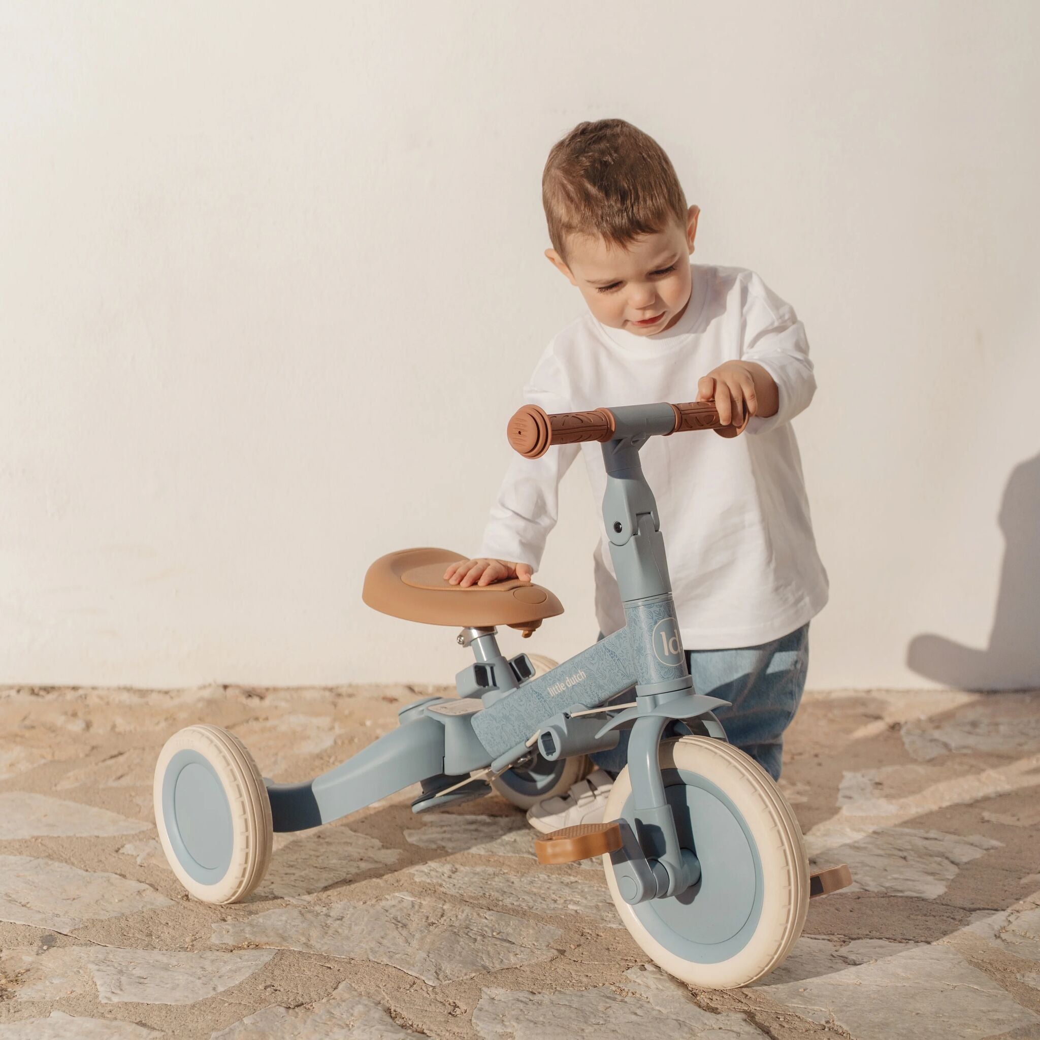 LITTLE DUTCH 4 in 1 tricycle Safari Dreams blue - Image 6