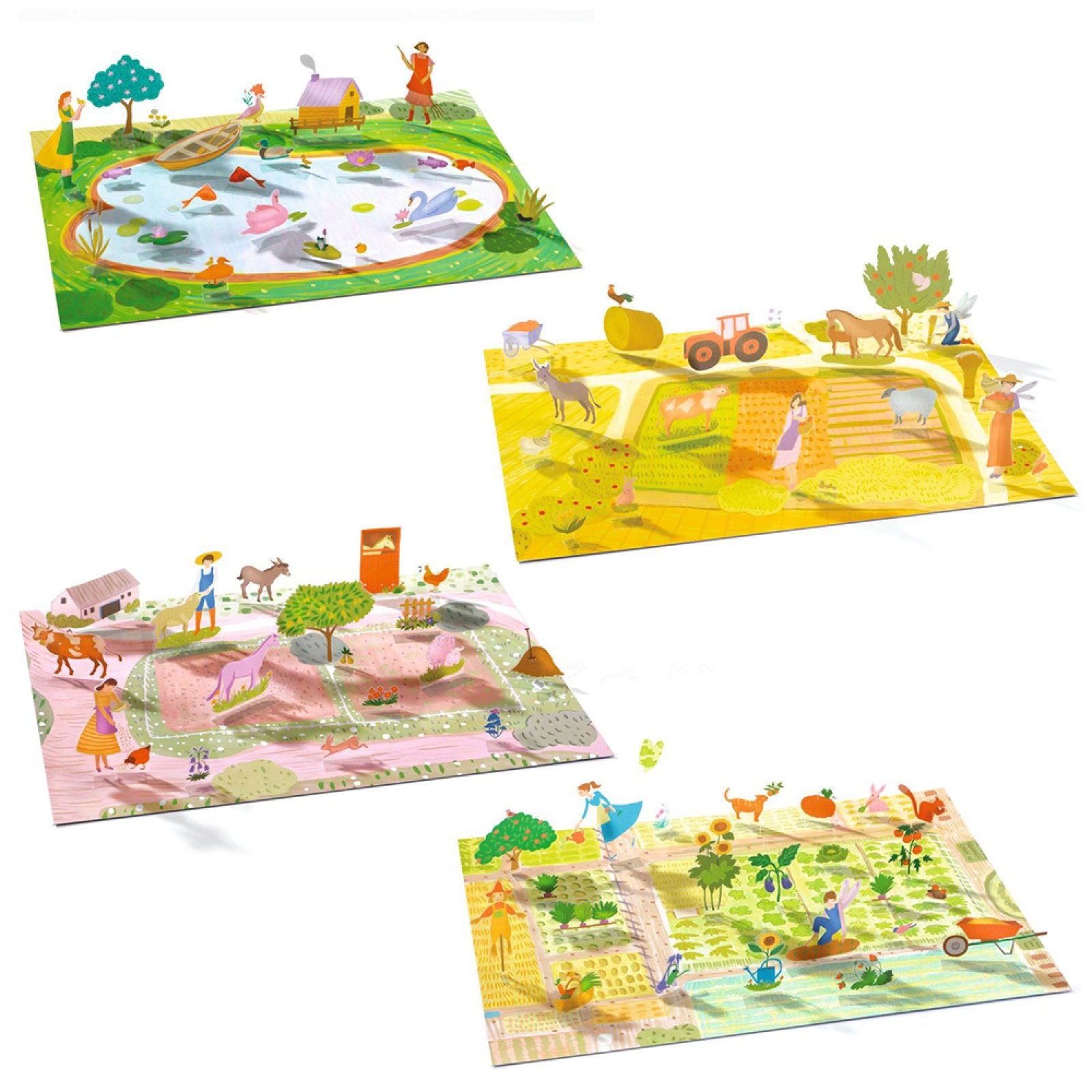 Djeco create 3D images with reusable stickers “Farm“ - Image 4