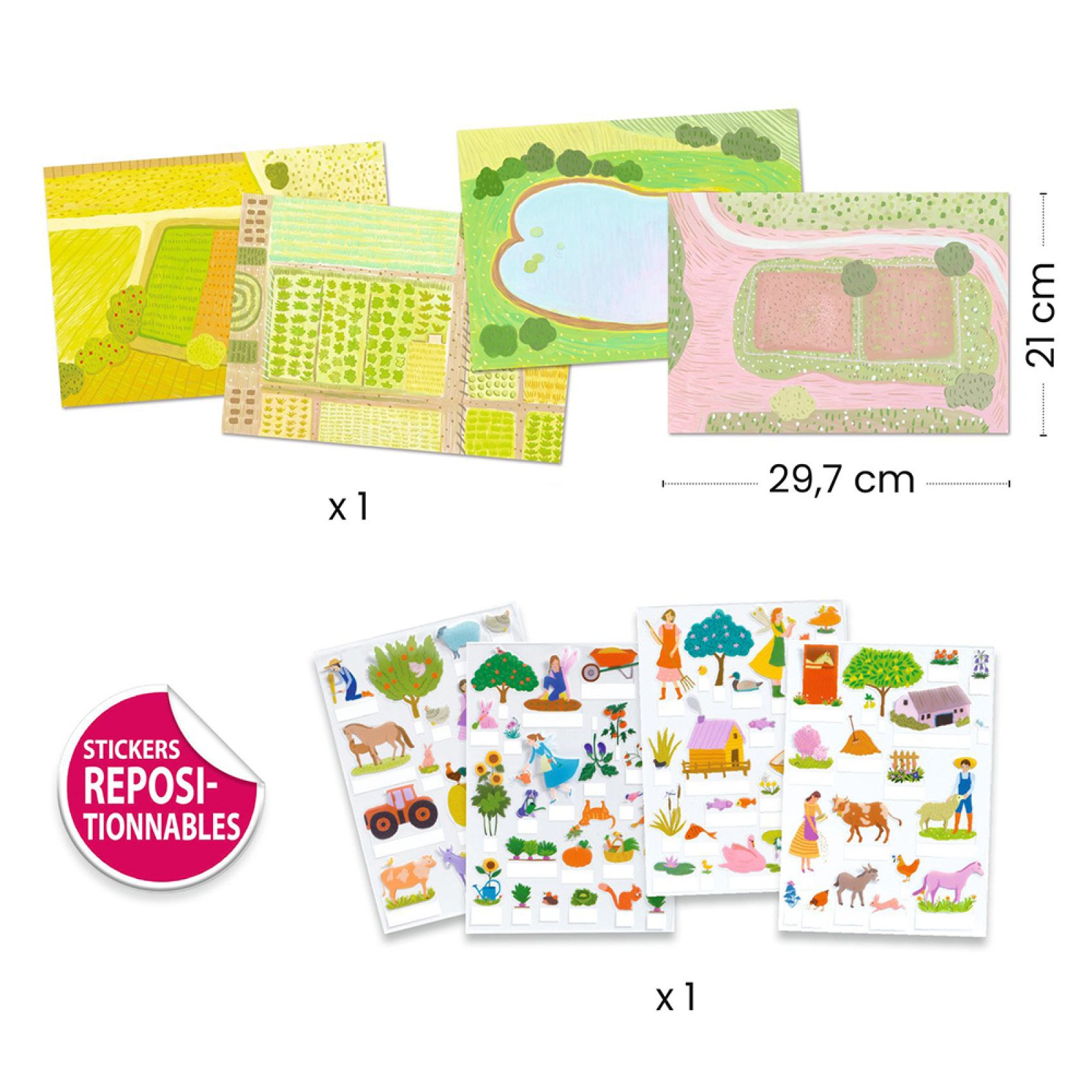 Djeco create 3D images with reusable stickers “Farm“ - Image 5