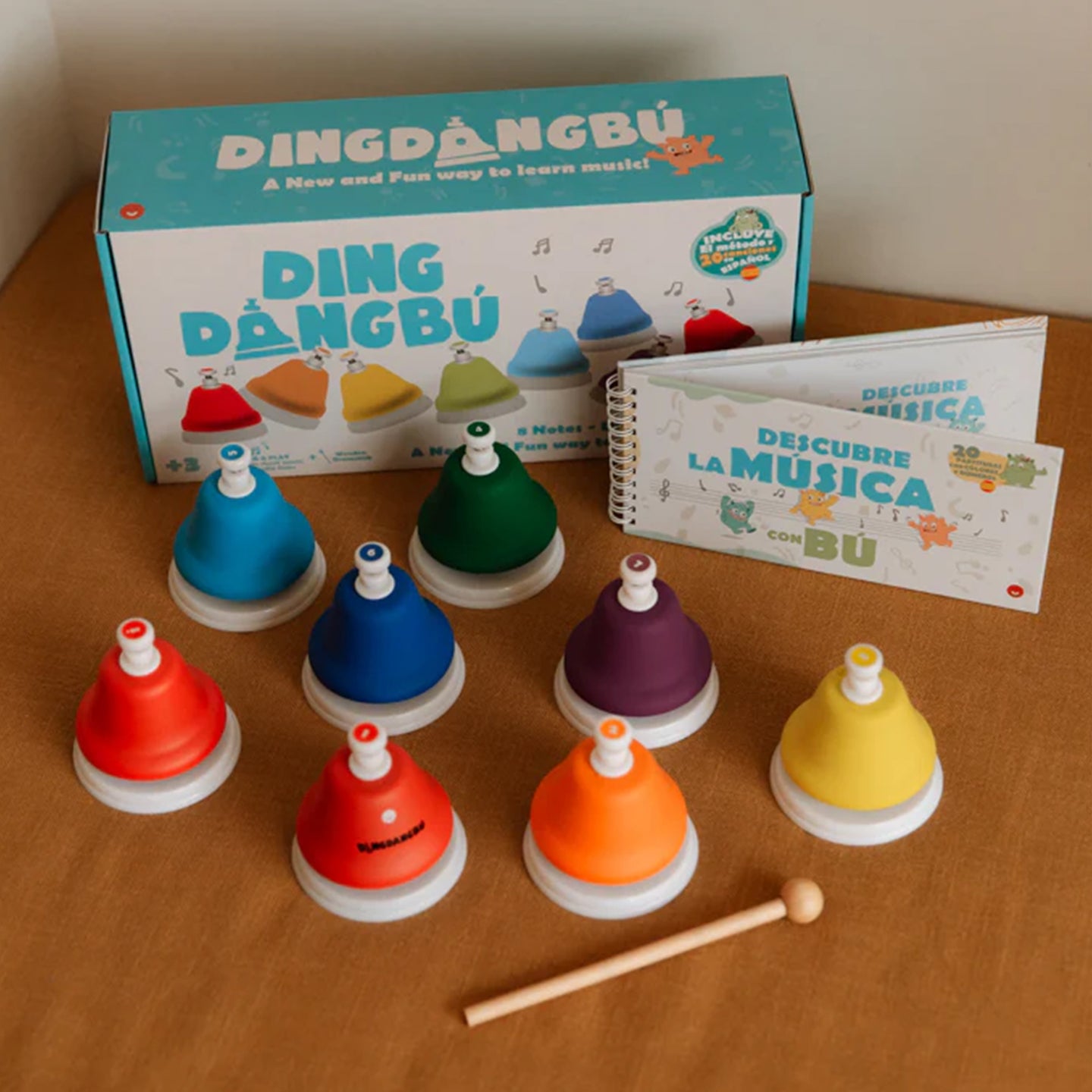 Juegaconmigo Dingdangdong Push musical bells with 8 notes - Image 3