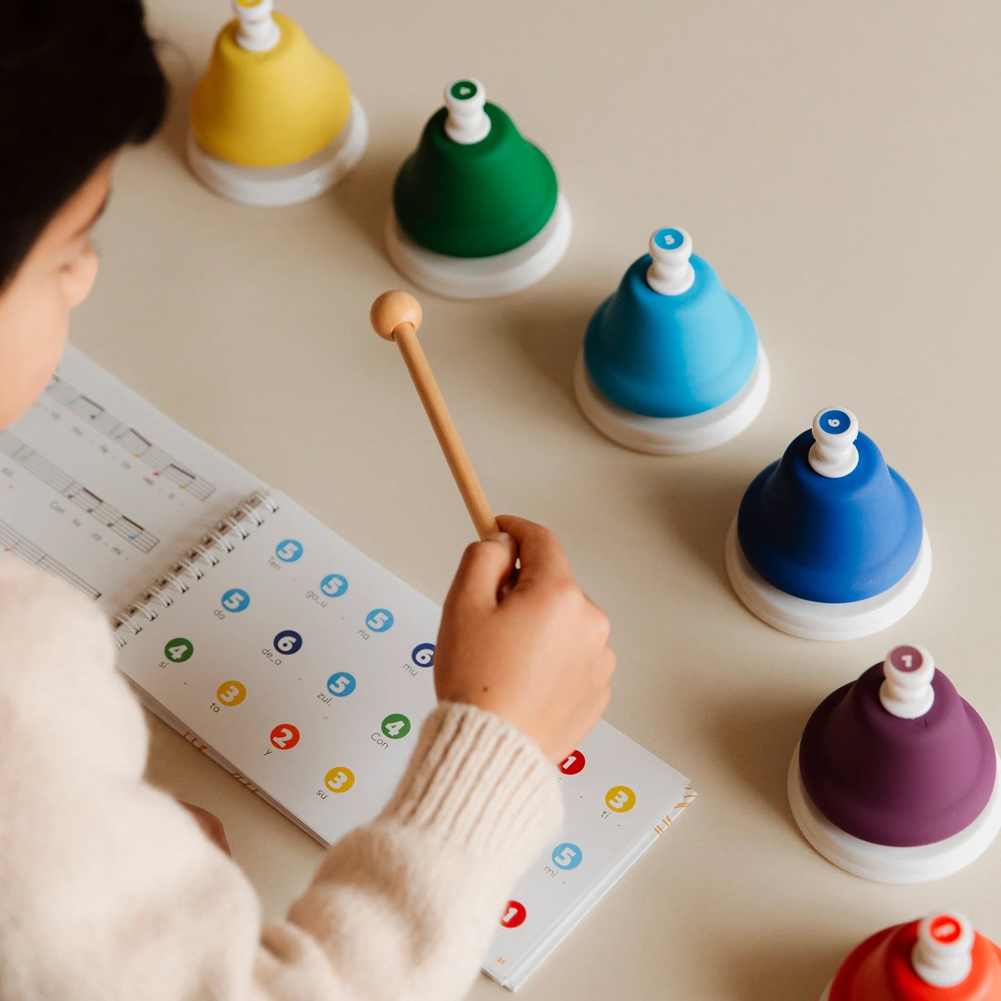 Juegaconmigo Dingdangdong Push musical bells with 8 notes - Image 4