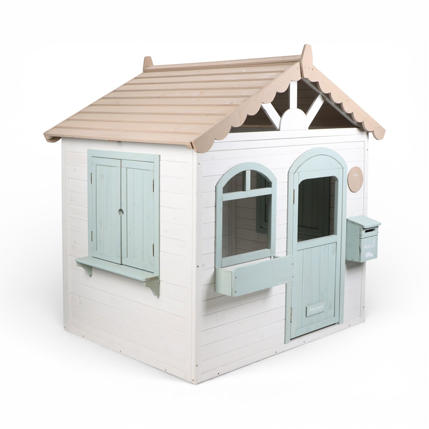LITTLE DUTCH. FSC wooden children's garden playhouse - Image 5
