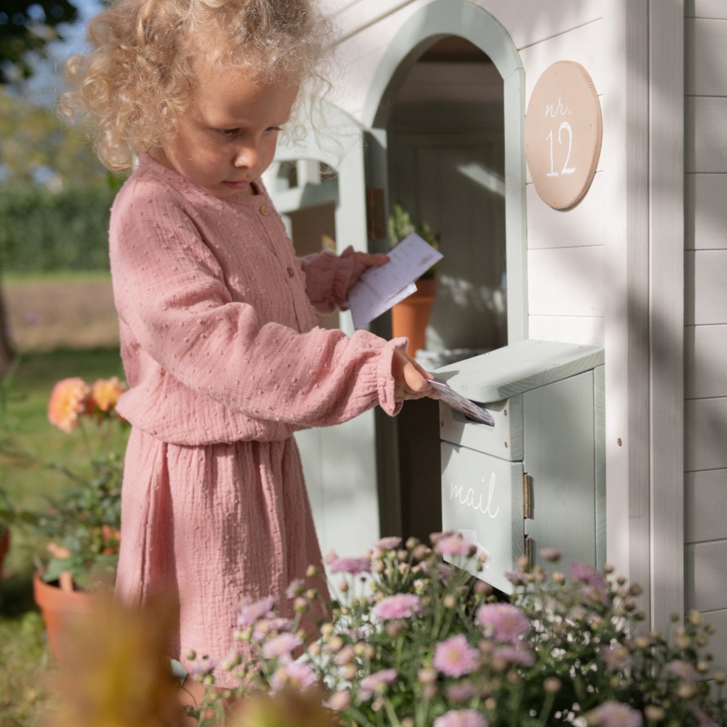 LITTLE DUTCH. FSC wooden children's garden playhouse - Image 6