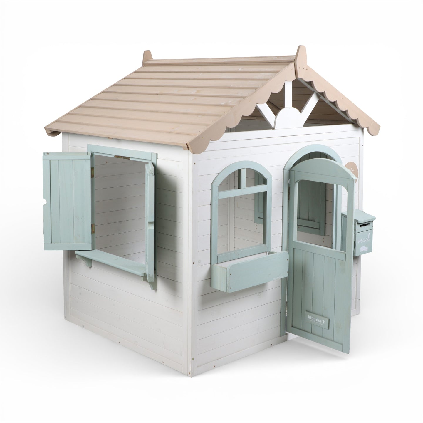 LITTLE DUTCH. FSC wooden children's garden playhouse - Image 7