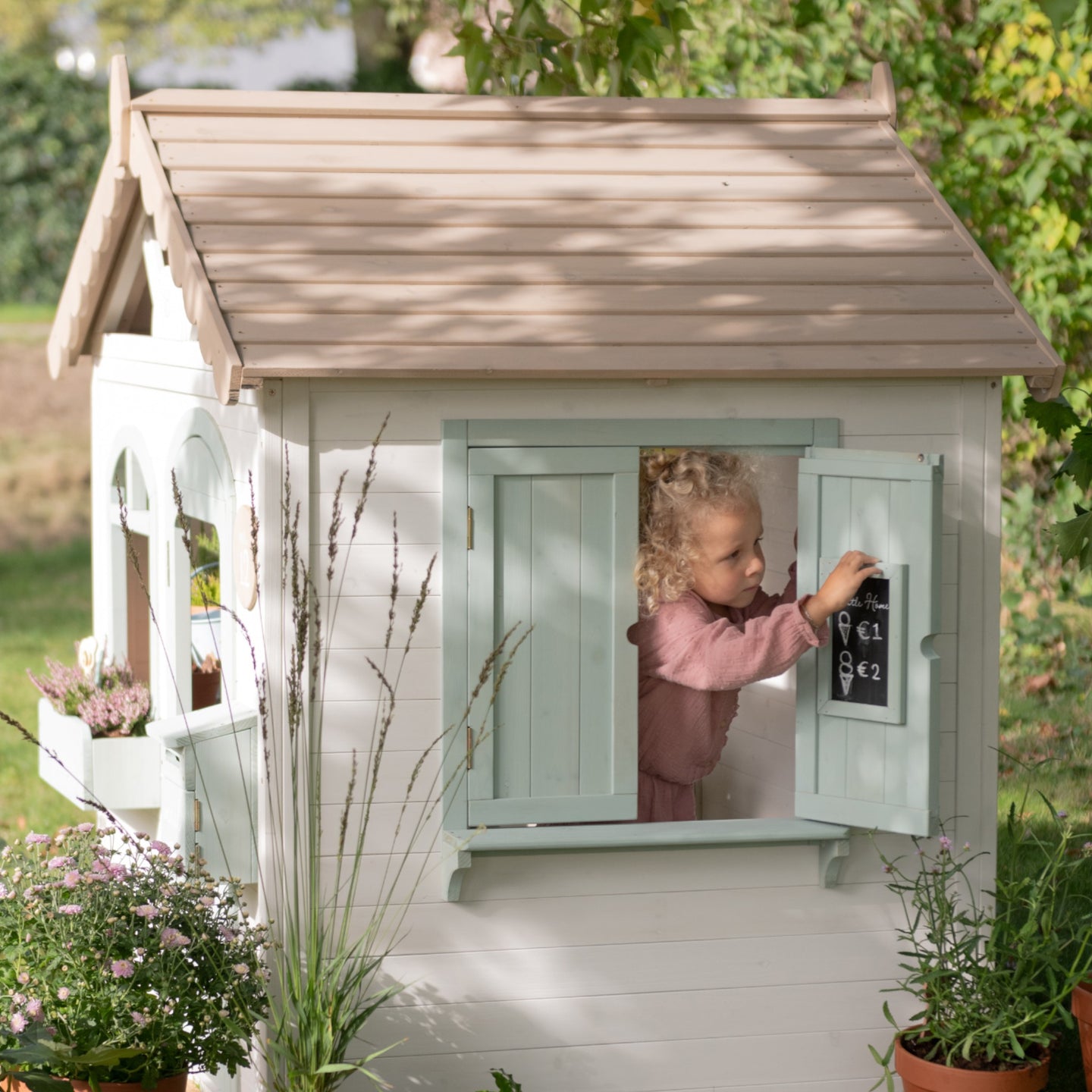 LITTLE DUTCH. FSC wooden children's garden playhouse - Image 22