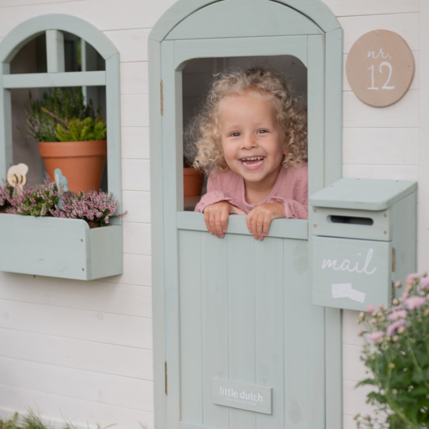 LITTLE DUTCH. FSC wooden children's garden playhouse - Image 24