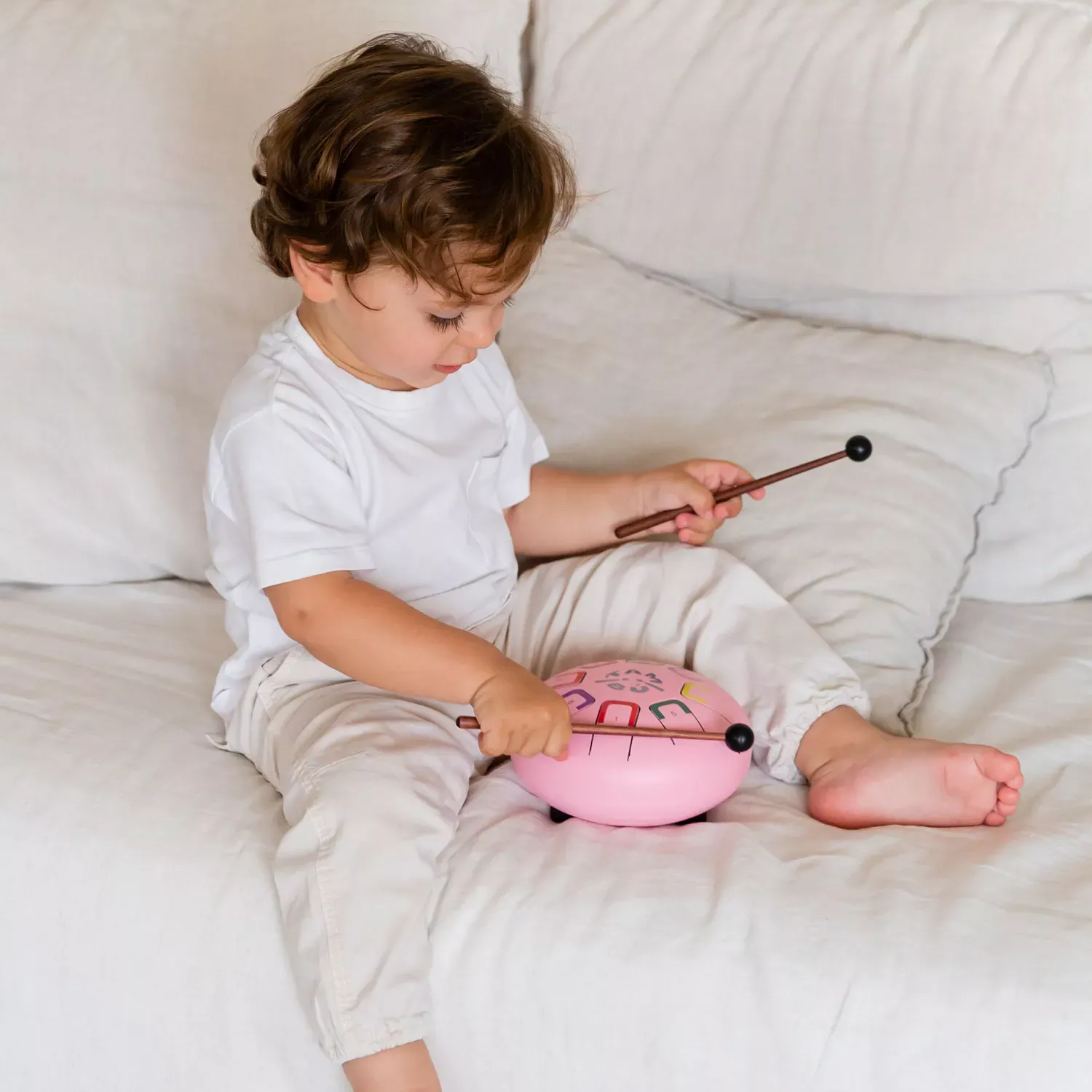 Juegaconmigo Baby Tambu 8-note metallophone (Pink) - Image 5