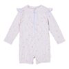 LITTLE DUTCH. Long Sleeve Swimsuit Dreamy Stripes - 74/80cm