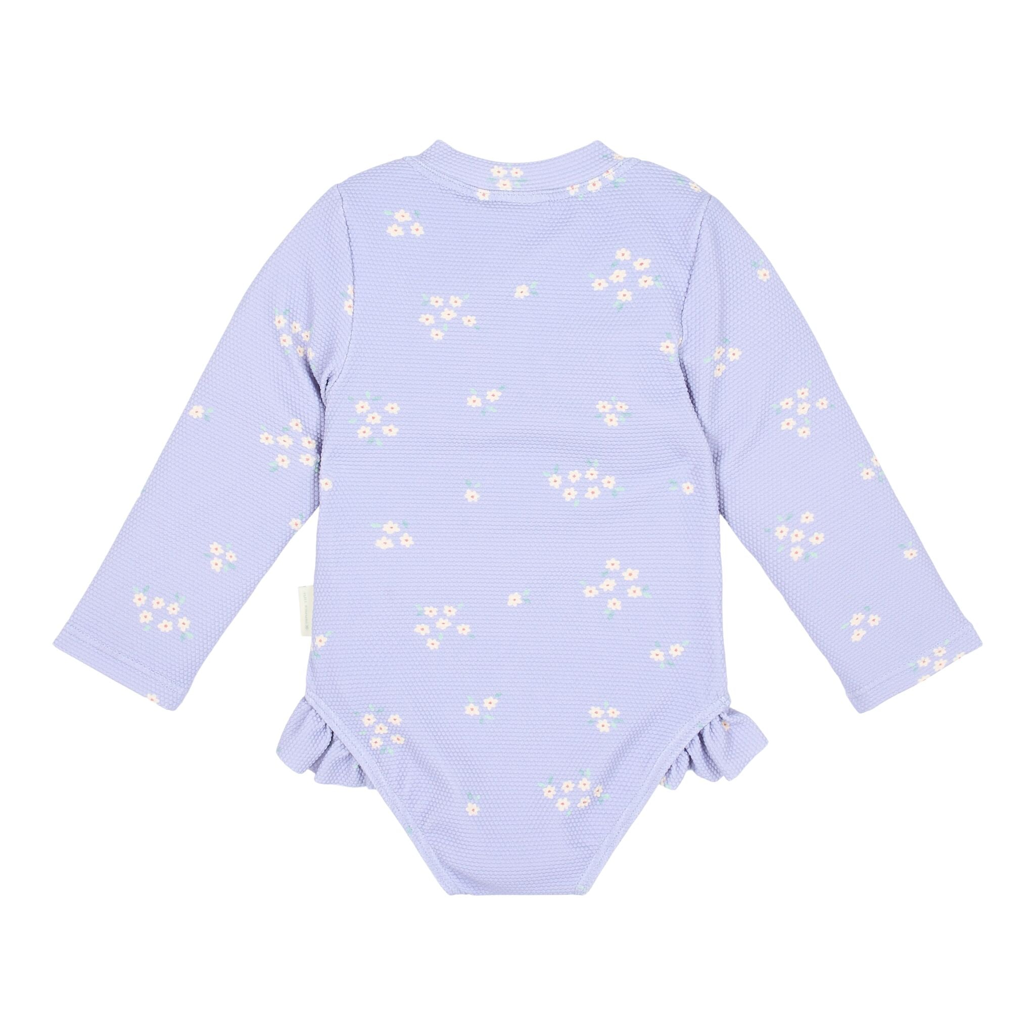 LITTLE DUTCH. Long-Sleeve Swimsuit with Ruffles Dreamy Lavender - 86/92cm - Image 3