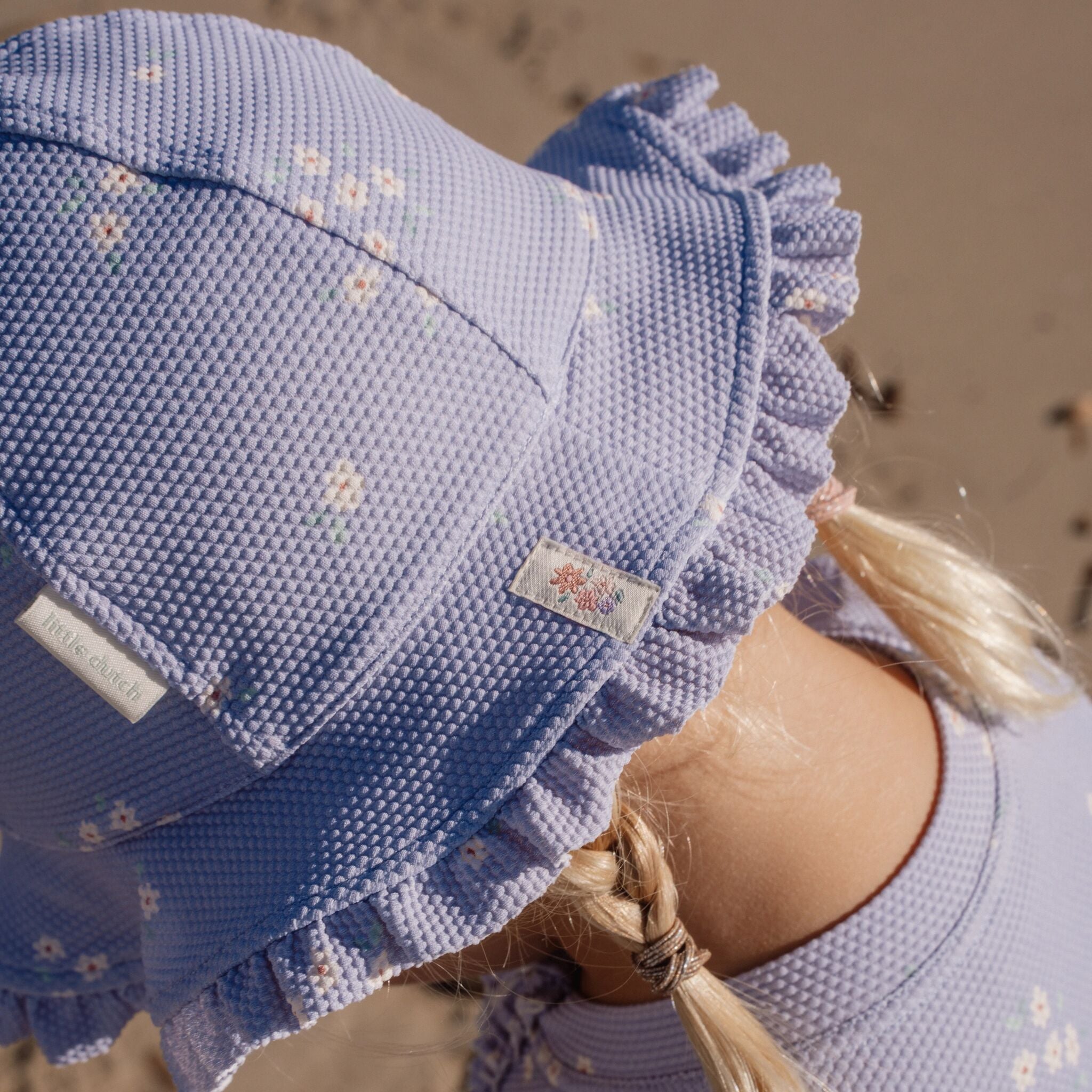 LITTLE DUTCH. Sun Hat Dreamy Lavender - Size 2 - Image 7