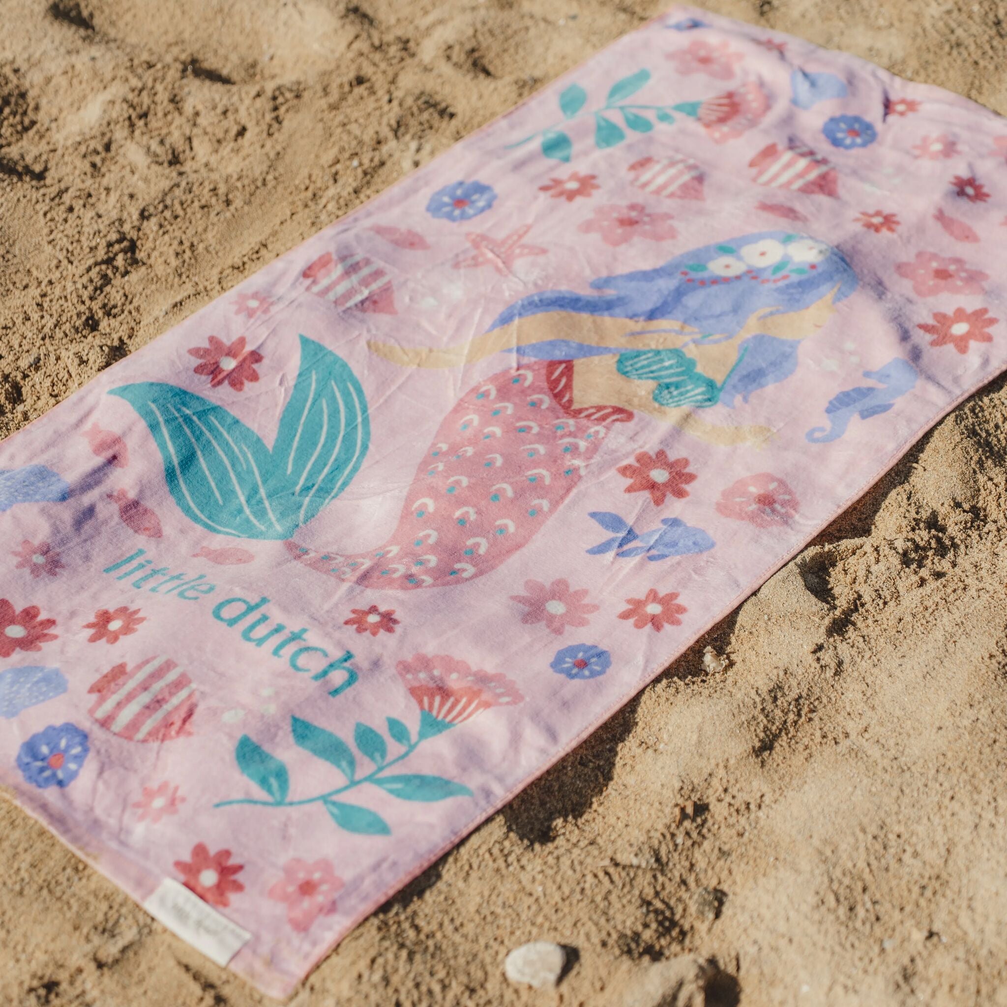 LITTLE DUTCH. Beach Towel Dreamy Mermaid Multicolour - 60x120cm - Image 8