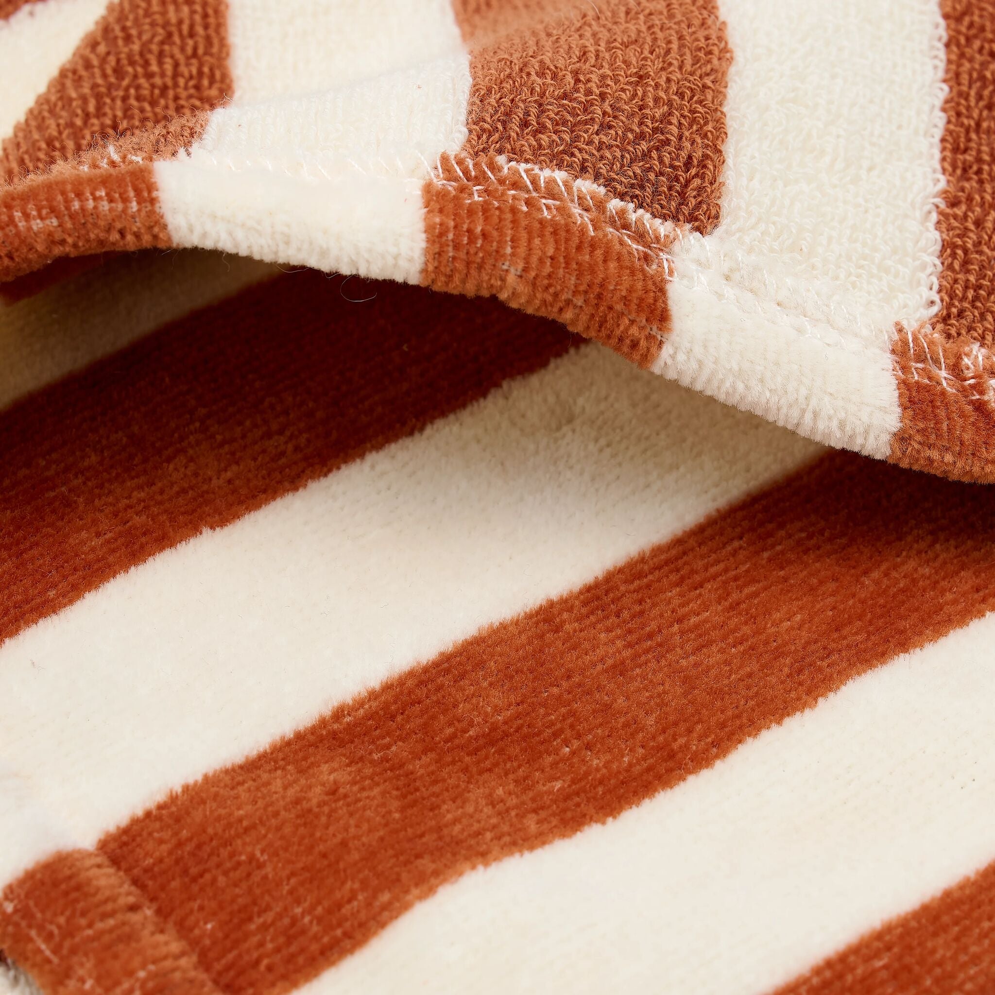 LITTLE DUTCH. Beach Poncho Ocean World Brown Stripe - One size - Image 6