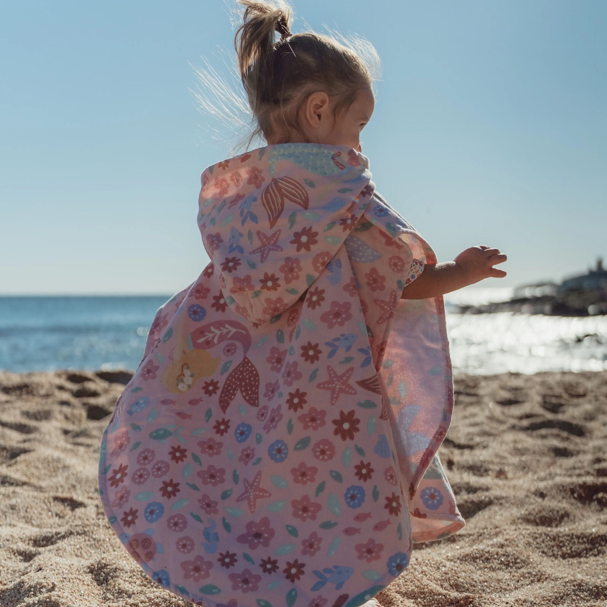 LITTLE DUTCH. Beach Poncho Dreamy Mermaid Multicolour - One size - Image 2