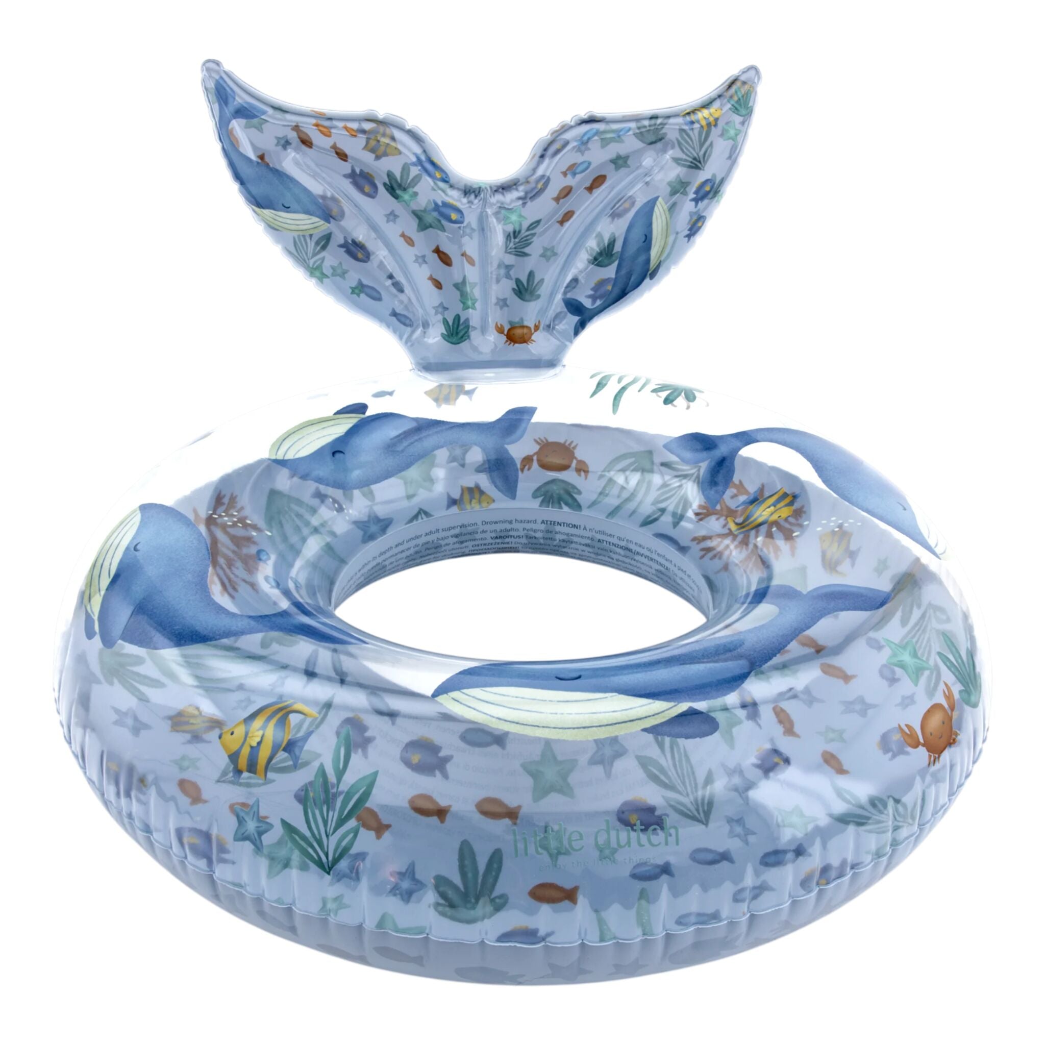 LITTLE DUTCH. Swim Ring with tail Ocean World 91cm
