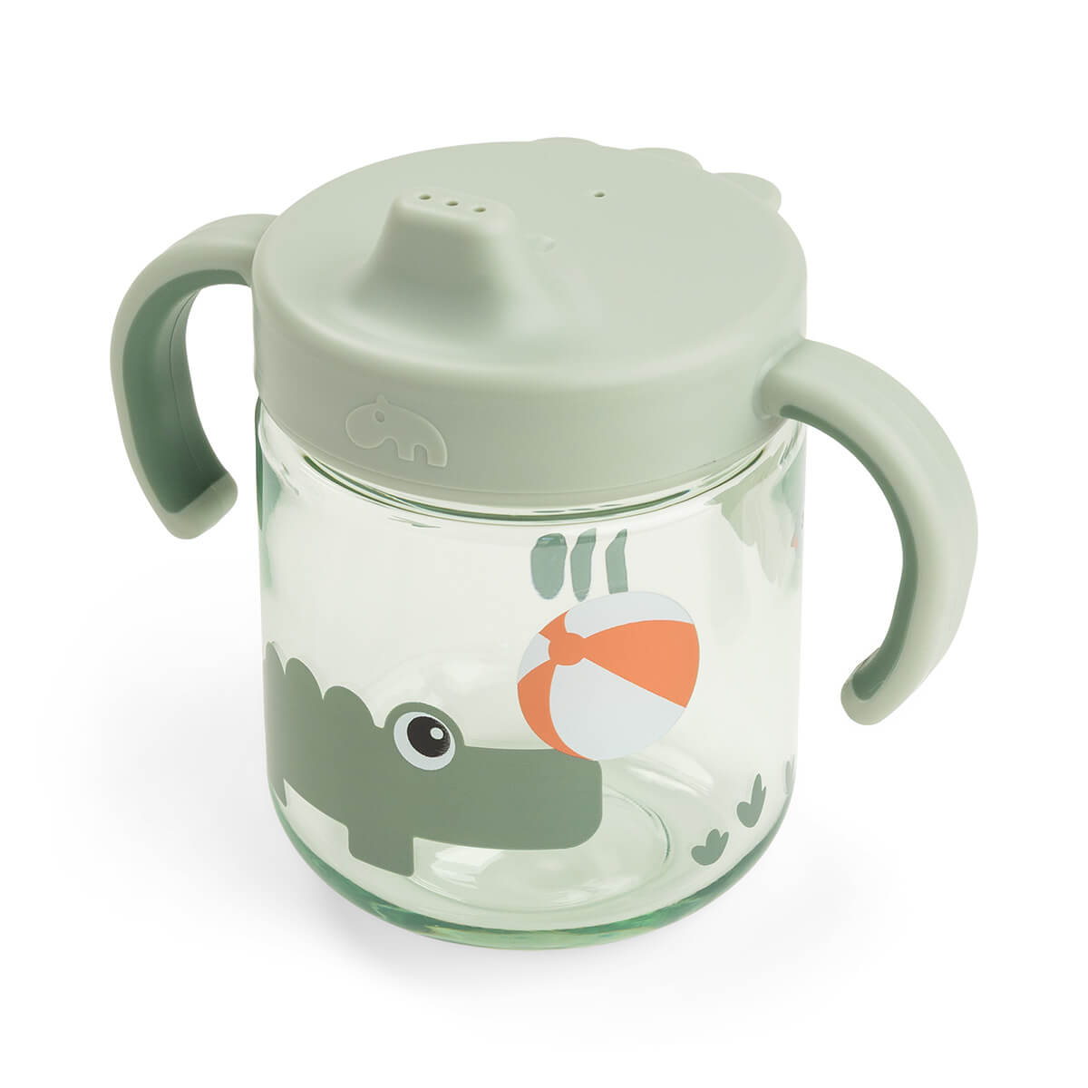 DONE BY DEER Learning spout cup 2-handle - Playground - Green