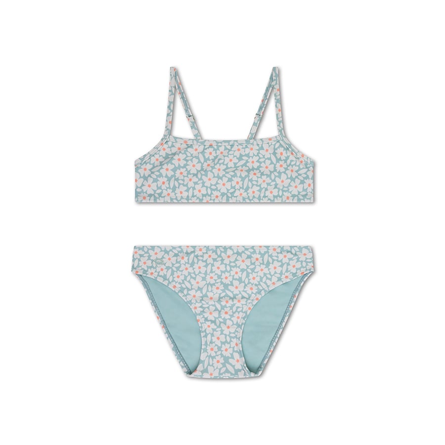 Swim Essentials Bikini Green Flowers 110/116cm