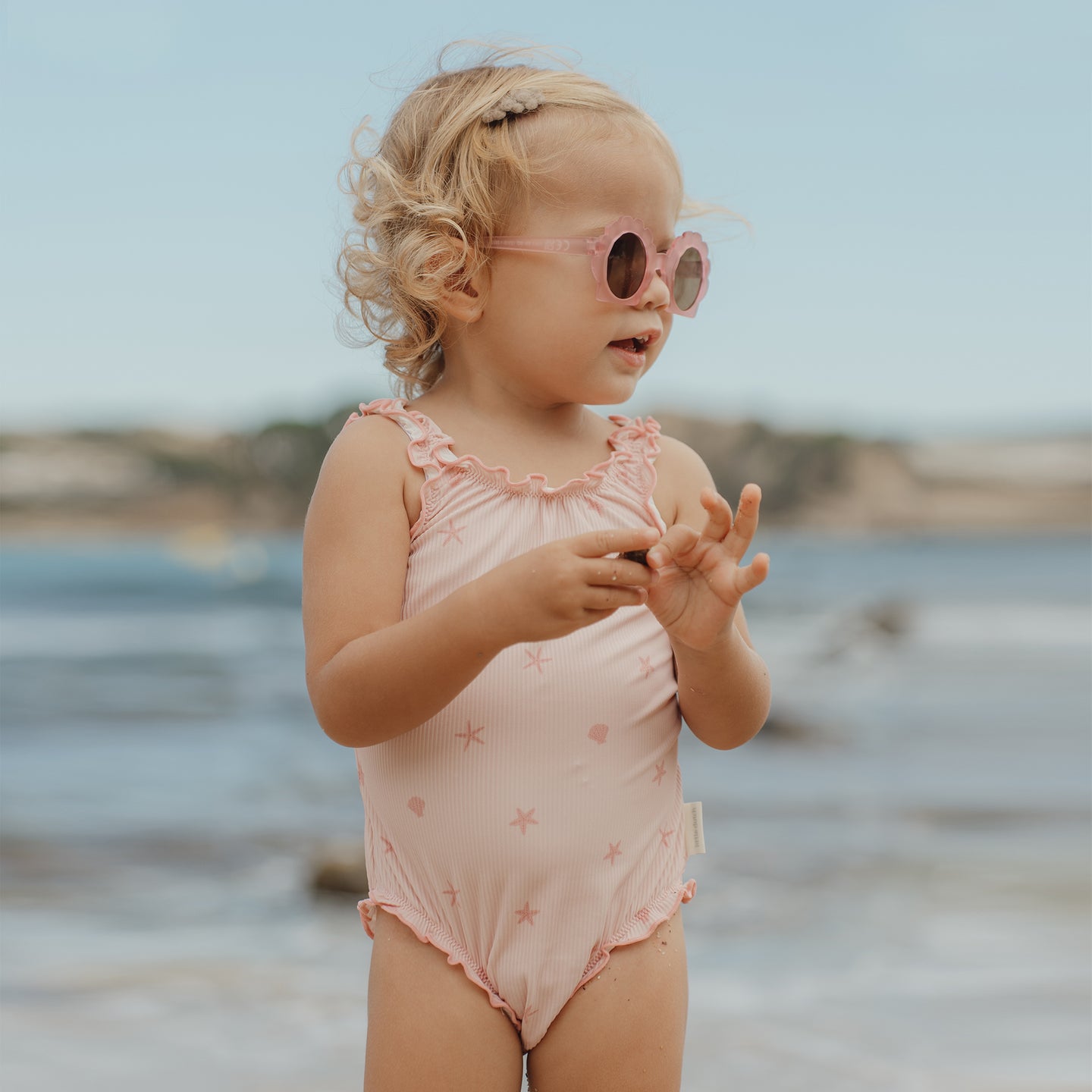 LITTLE DUTCH. Children's sunglasses UV 400 Shell Mermaid Pink - Image 4