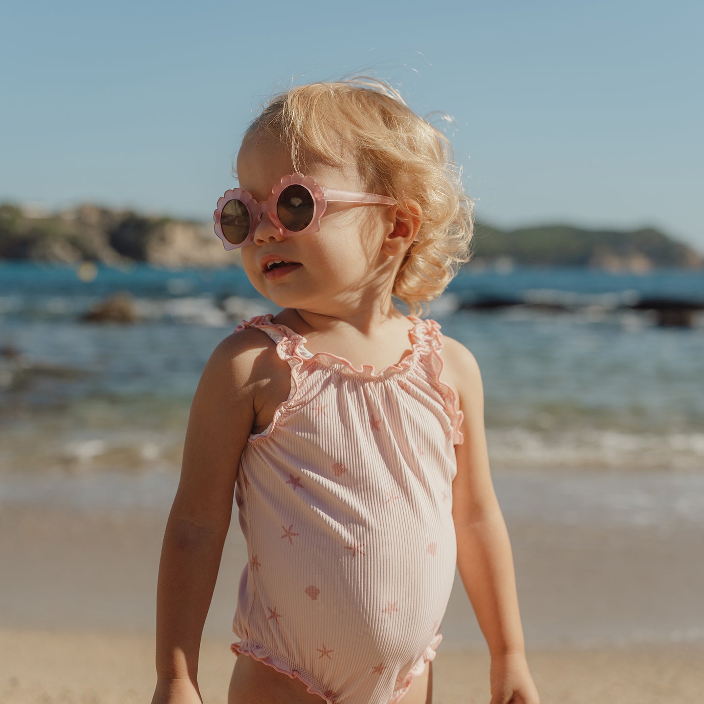 LITTLE DUTCH. Children's sunglasses UV 400 Shell Mermaid Pink - Image 6