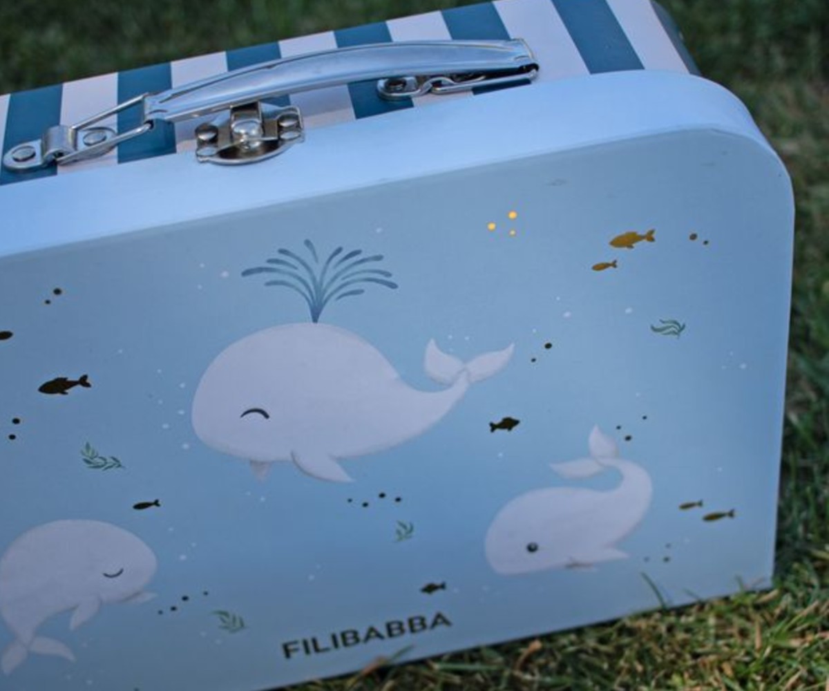 Filibabba Suitcase Set for Play and Storage 2 Pack – Christian’s Whale Tales - Image 5